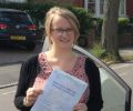 Shelby with Driving test pass certificate